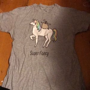 Pusheen unicorn tee